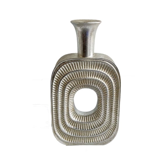 Wall Hooks, Peny Decorative Flower Vase, 22 Inch, Narrow Neck, Silver Resin Base, Silver Home Decor Accessories,Resin Cabinet Knobs, Household Supplies & Décor Accessories