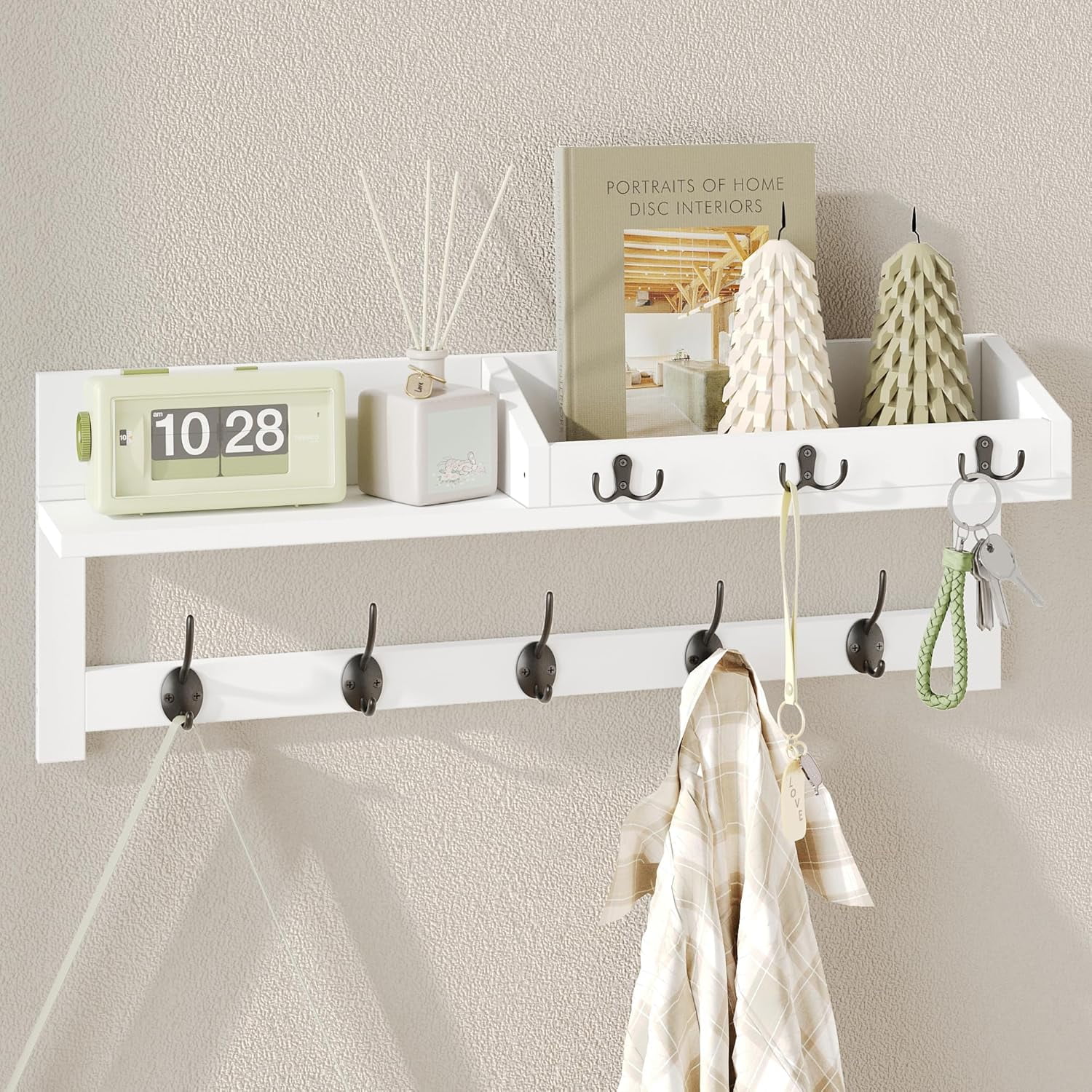 Coat Rack White Key Rack Keys Holder Key Holder For Wall Mail