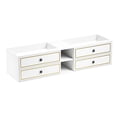 thumbnail image 1 of Wall Hung Bathroom Cabinet | Double Sink Compatible, Facilitates Floor Cleaning | Durable ABS + Steel + Wood + PVC | Offers Ample Storage, 1 of 7