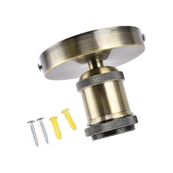 Wall Lamp Bulb Holder Socket E27 Screw Head Light Socket Vintage E27 Bulb Base Ceiling Screw Light Lamp Holder