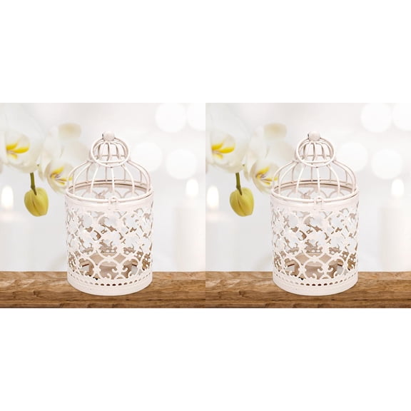 Wall Lamp Candle Holders Wedding Birdcage Candlestick, Creative Metal Tealight Candle Holder for Centerpieces Tables, Home Decor Ornaments Decorations Bracket Light