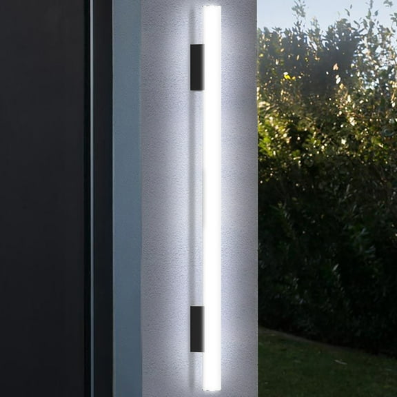 Wall Lamp Long Bar Outdoor Wall Light Waterproof Durable Indoor Light for Stairs Garden,39.37 inch,White