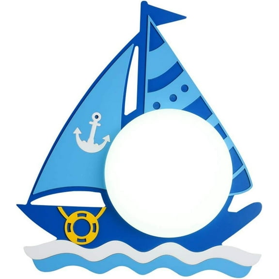 Wall Lamp, Modern LED Kid's room Wall Sconce, Cartoon Mediterranean Wall Lights for Children's, Hallway, Bedroom, Living room, Kindergarten, 12W,6000k