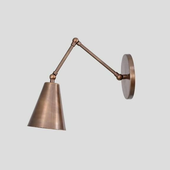 Wall Light Articulated Sconce Mid Century Modern Stilnovo Style Brass Wall Lamp