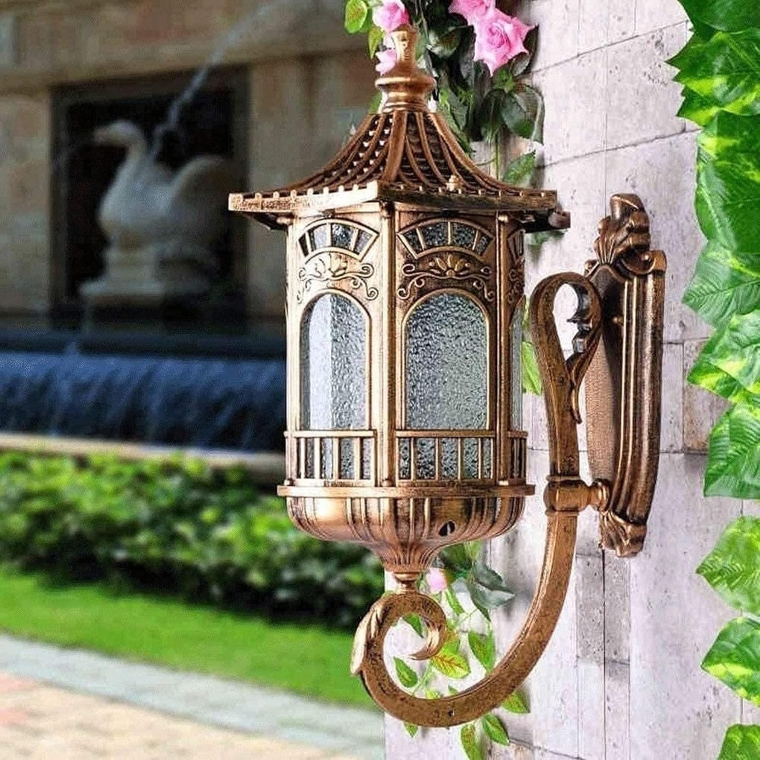 Wall Light European Traditional Outdoor Wall Light Fixture Waterproof ...