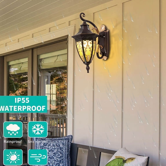 Wall Light, Outdoor Wall Light Fixtures, Wall Lamp for Garage Porch Doorway