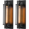 thumbnail image 1 of Wall Light Sconce with Bulb Set of 2 Industrial Farmhouse Wall Light Fixtures with E26 Base Bathroom Light Fixtures for Living Room Bedroom Hallway, 1 of 12