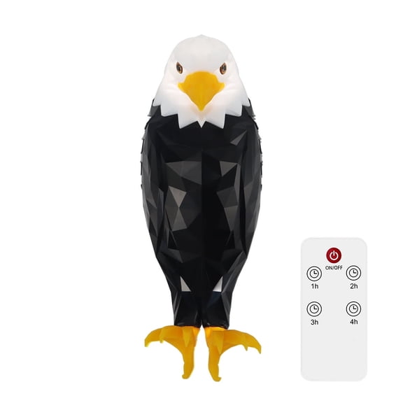 Wall Light, eagle Night Light with Remote Control, Magnetic Wall Mounted Eagle Lamp for Bedroom, Living Room, Hallway, Battery Operated and Removable Charging Light