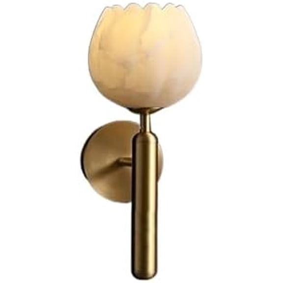 Wall Lights Wall Lamps Modern Marble Wall Lamp, Luxurious All Copper Living Room Background Wall, Porch Wall Lamp Indoor Decorative Wall Sconces Wall Light Wall Sconce Light$$Tools & Hardware Other