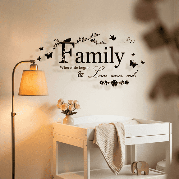 Decalgeek Removable Black PVC Wall Decal, Peel and Stick Decor for Living Room & Kitchen, 65 x 30cm