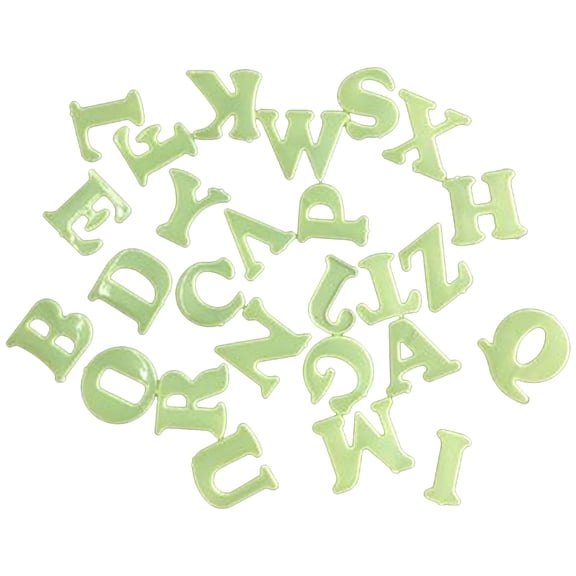 Wall Sticker Set for Kids 26pc Luminous Alphabet Letters Ideal for Kindergarten Classrooms Dorm Walls