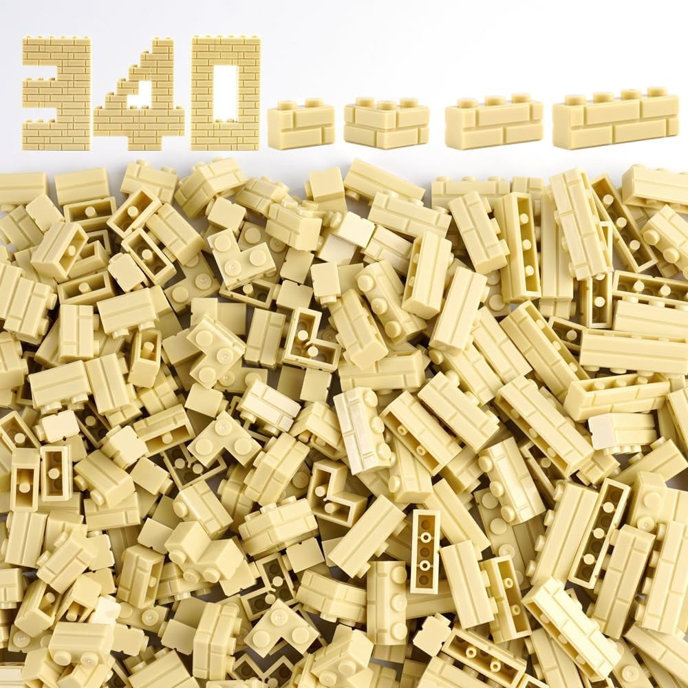 Wall Masonry Profile Bricks Parts: 340 PCS Classic Wall Accessories ...