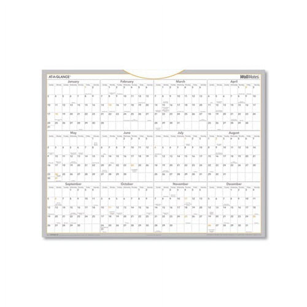 Wall Mates SelfAdhesive Dry Erase Yearly Calendar 24 x 18, 2022
