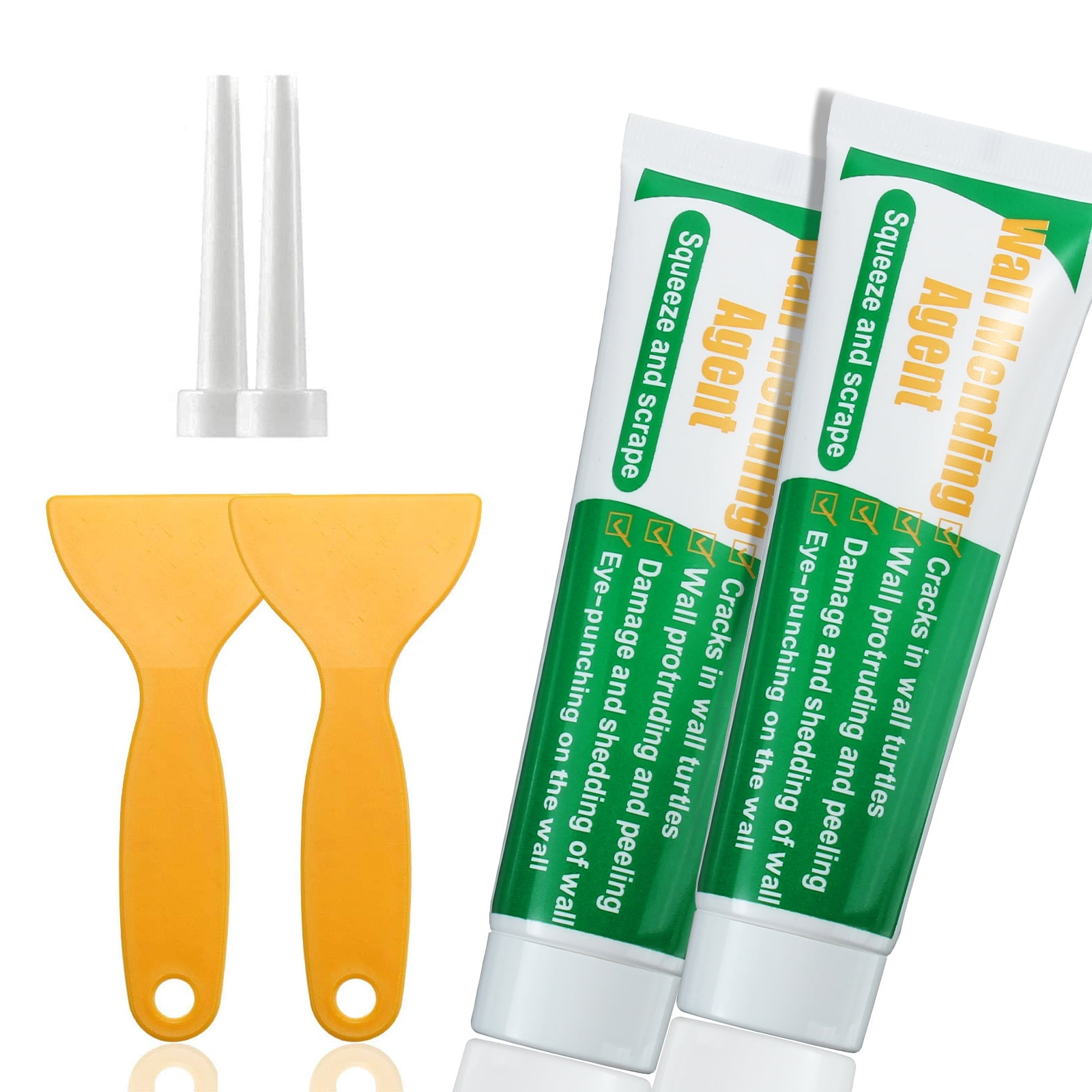 Wall Mending Agent, 4/3/2 Packs Wall Spackle Repair Paste Kit Quickly Fix for Crack Wall Easy to