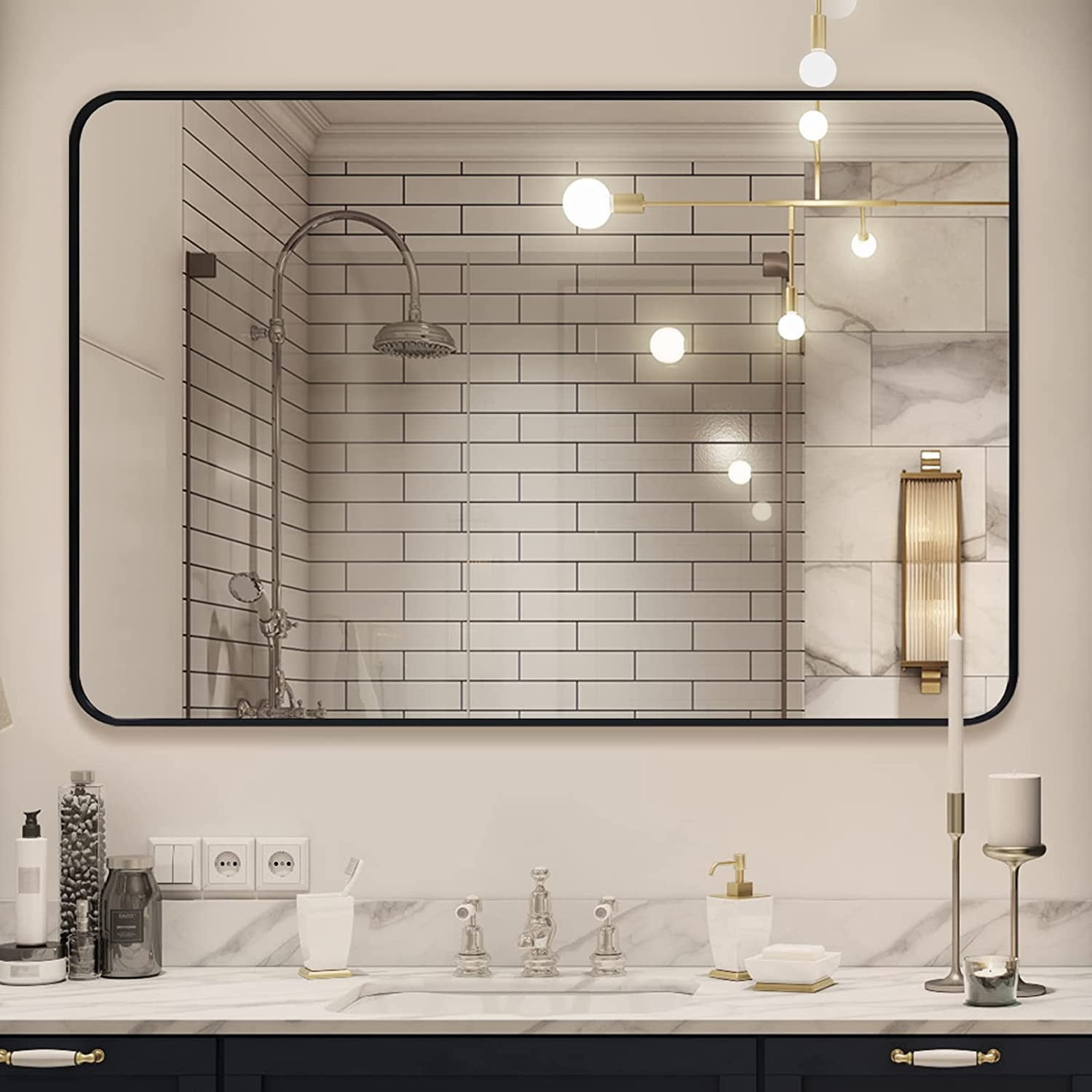 Wall Mirror 30x40 Inch Bathroom Mirror Wall-Mounted Mirror 40 x 30 ...