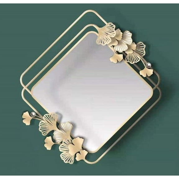 Wall Mirror - Decorative Metal Wall Mirror by Peterson Housewares Artwares