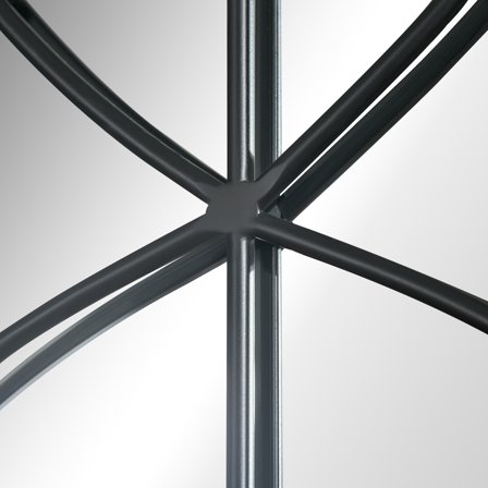 Wall Mirror HOMCOM 36.5" x 23.5" Large Farmhouse Wall Mirror, Arch Window Mirror for Wall Decor in Living Room, Bedroom, Entryway, Rustic Wood Grain,Decorative Wall Mirror