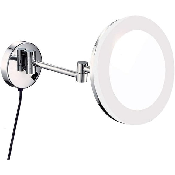 Wall Mirror, Household Bathroom Mirror, Makeup Mirror, Wall-Mounted Cleaning Cutting Mirror Brass Lightswitch, Hidden Plug