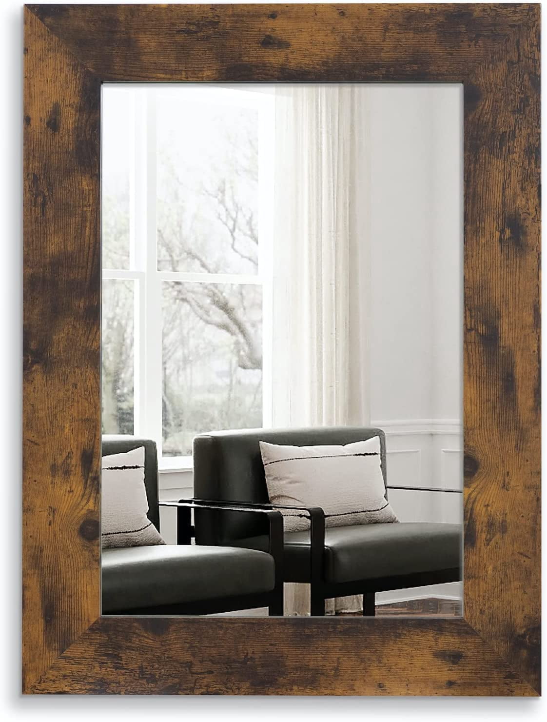 Rustic Rectangular Wall Mirror Wall Mirror Wall-Mount Mirror 20