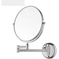 thumbnail image 1 of Wall Mirror, Wall Mounted Makeup Mirror, 10X/3X Magnification 8 Inch Two-Sided Swivel Vanity Mirror Extendable Bathroom Cosmetic Shaving Mirror Chrome Finish, 1 of 7