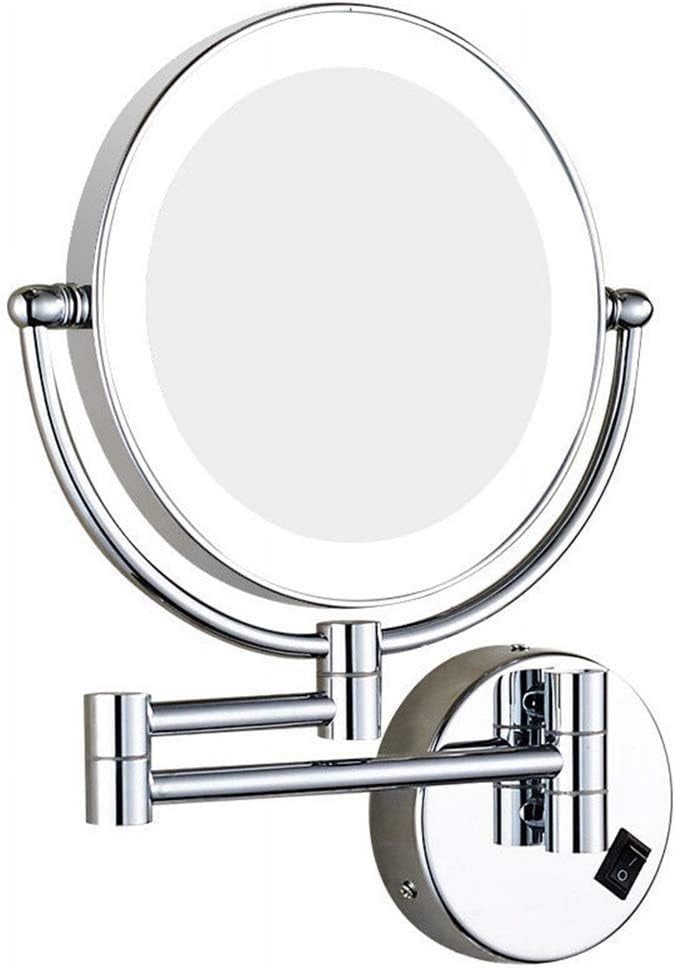 Wall Mirror, Wall Mounted Makeup Mirrors,8 Inch Double Sided Brass