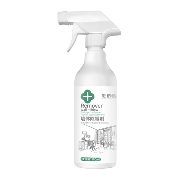Wall Mold Cleaner 16.91 fl oz, Efficient Household Mold Cleaning Spray for Walls, Tiles & Seams, Rapid Decomposition & Mold Prevention