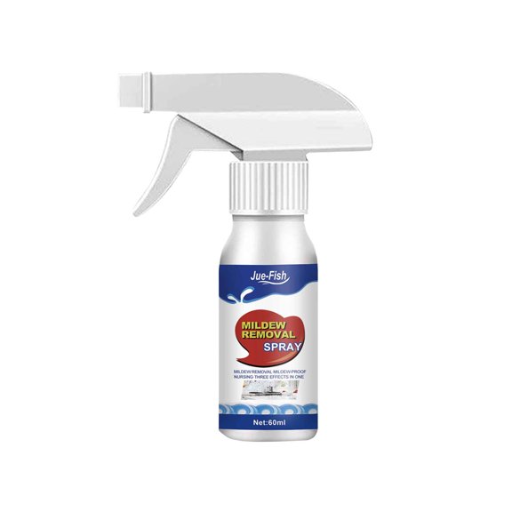Wall Mold Remover Spray for Household Cleaning, Mildew Stain Cleaner for Bathroom Tiles and Grout, Instant Mold Killer 60ml