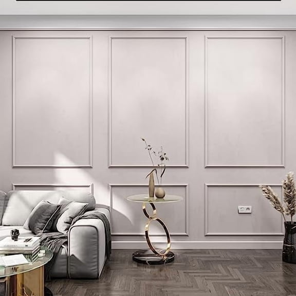 Wall Molding Kit for Interior Walls  Pre-Cut Factory Primed Trim Set for Decorative Panel Look, Accent Walls, Picture Frame & Wainscoting Projects | 3 Top 3 Bottom Frames$$Tools & Hardware Other