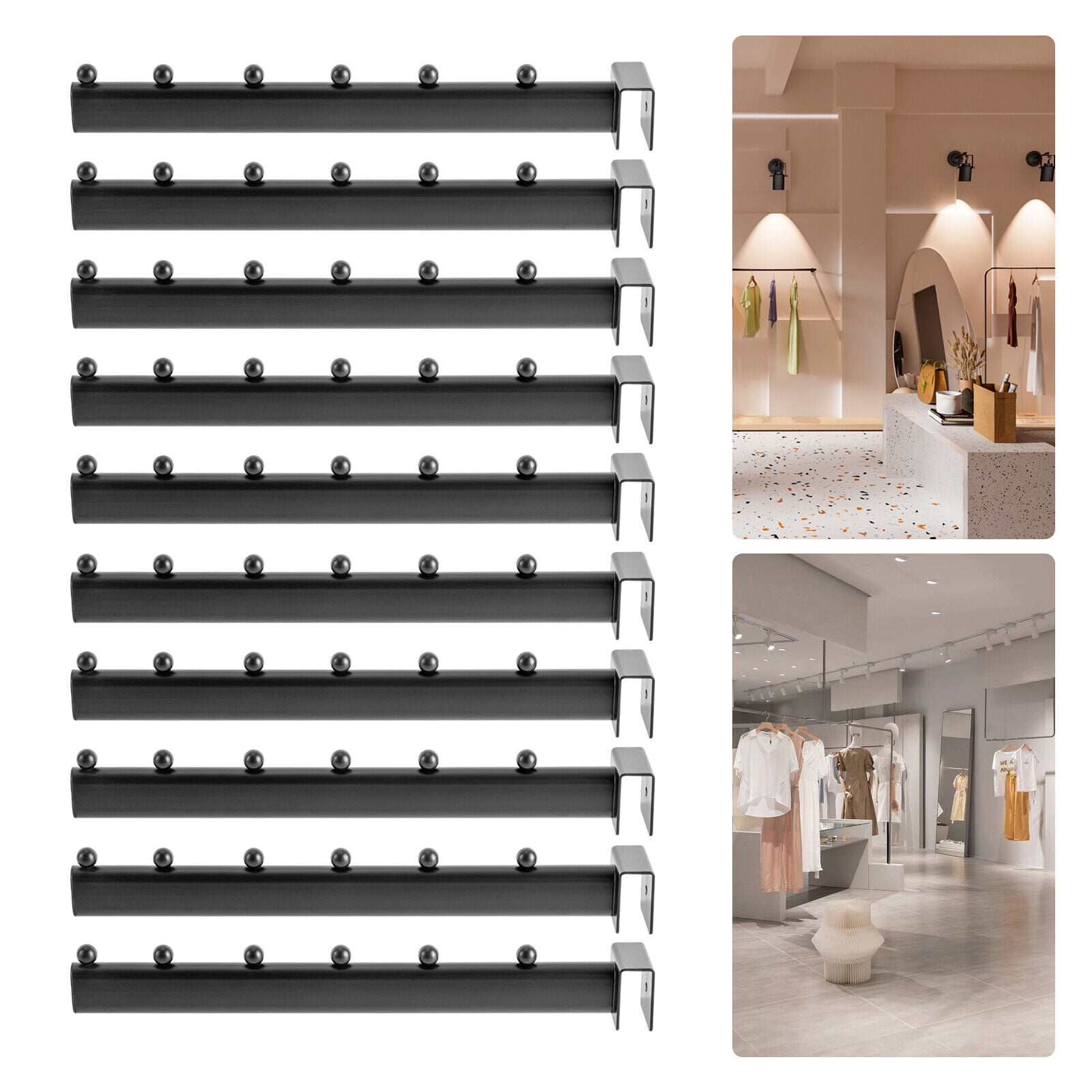 Wall Mount 10x Slat Wall Hooks for Gridwall 12 in Slat Wall Accessory