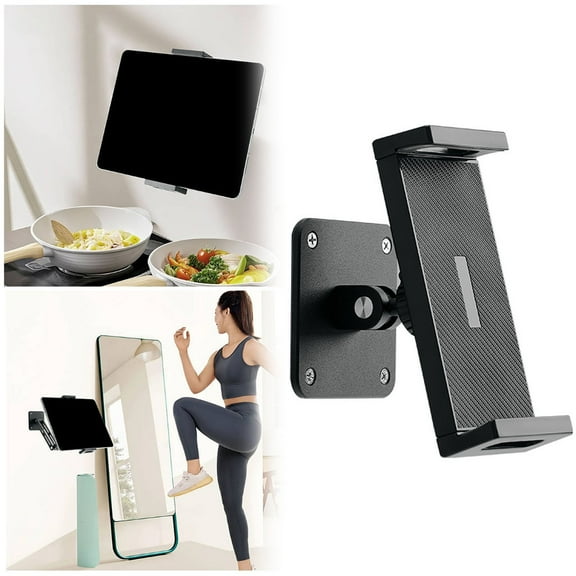 Wall Mount 360 Rotating Extendable Tablet Holder Stand Adjustable And Foldable Aluminum Phone Mount For All 47 To 13 Inch Devices
