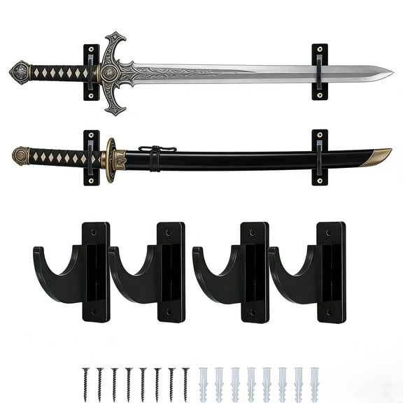 Wall Mount Acrylic Display Rack for Light Sabers and Decorative Blades