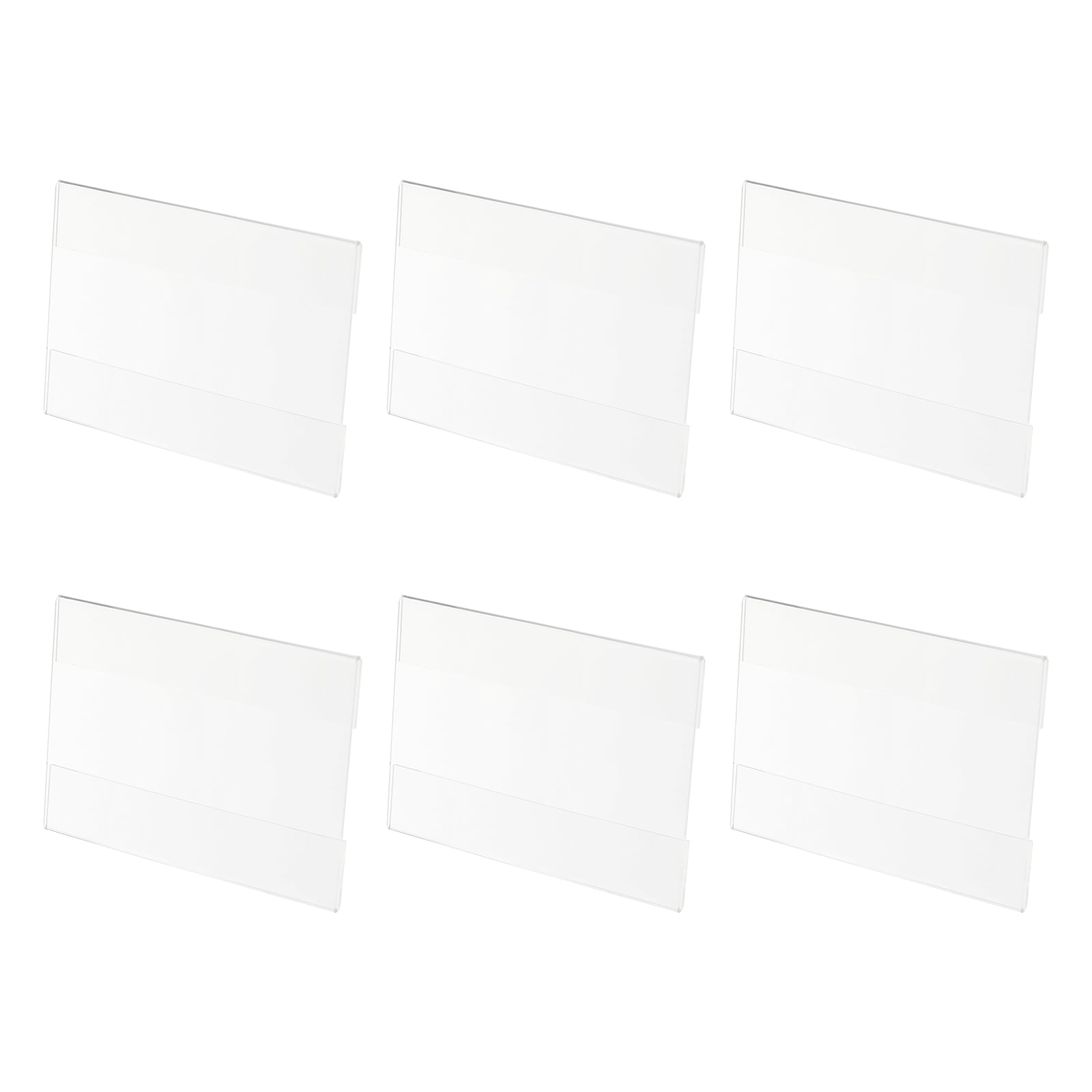 Rikyo 6 Pack Acrylic Sign Holder 4x6 Inch,Horizontal Clean Sign Holders Desktop Display Stand,Paper Holder Numbers Picture Frames For Wedding Table Numbers,Restaurants,Hotels,Stores Ad Art Display - View #9