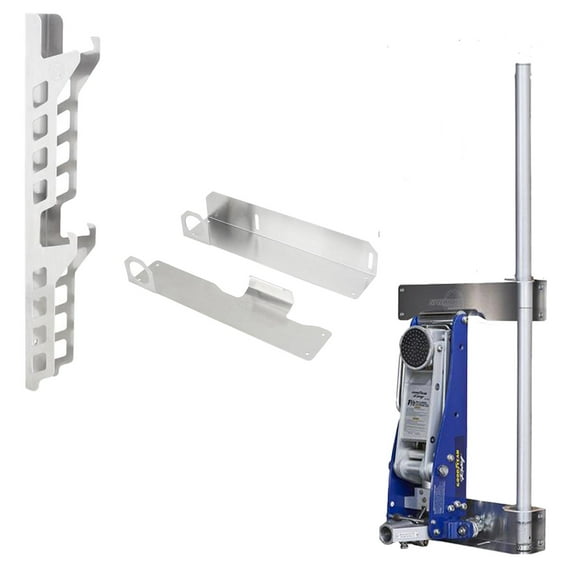 Wall Mount Aluminum Racing Floor Jack & Jack Stand Holders
