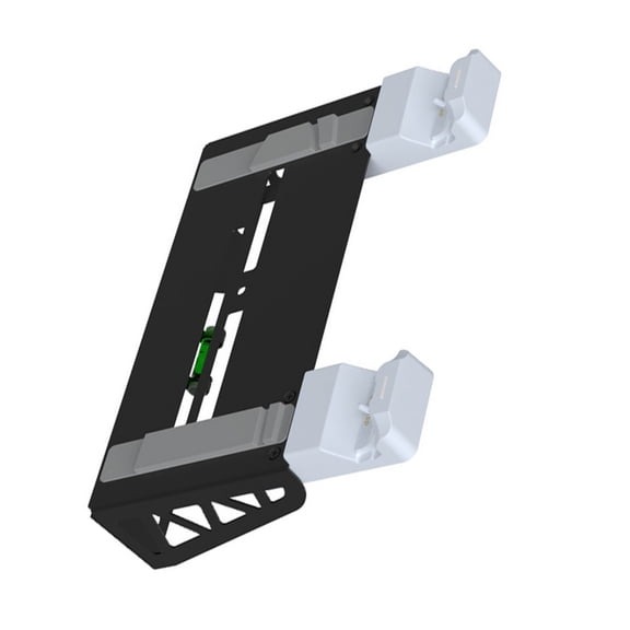 Wall Mount Base Stand for Disc Digital Console with Controller Charging Dock and Headphone Hanger Storage Bracket