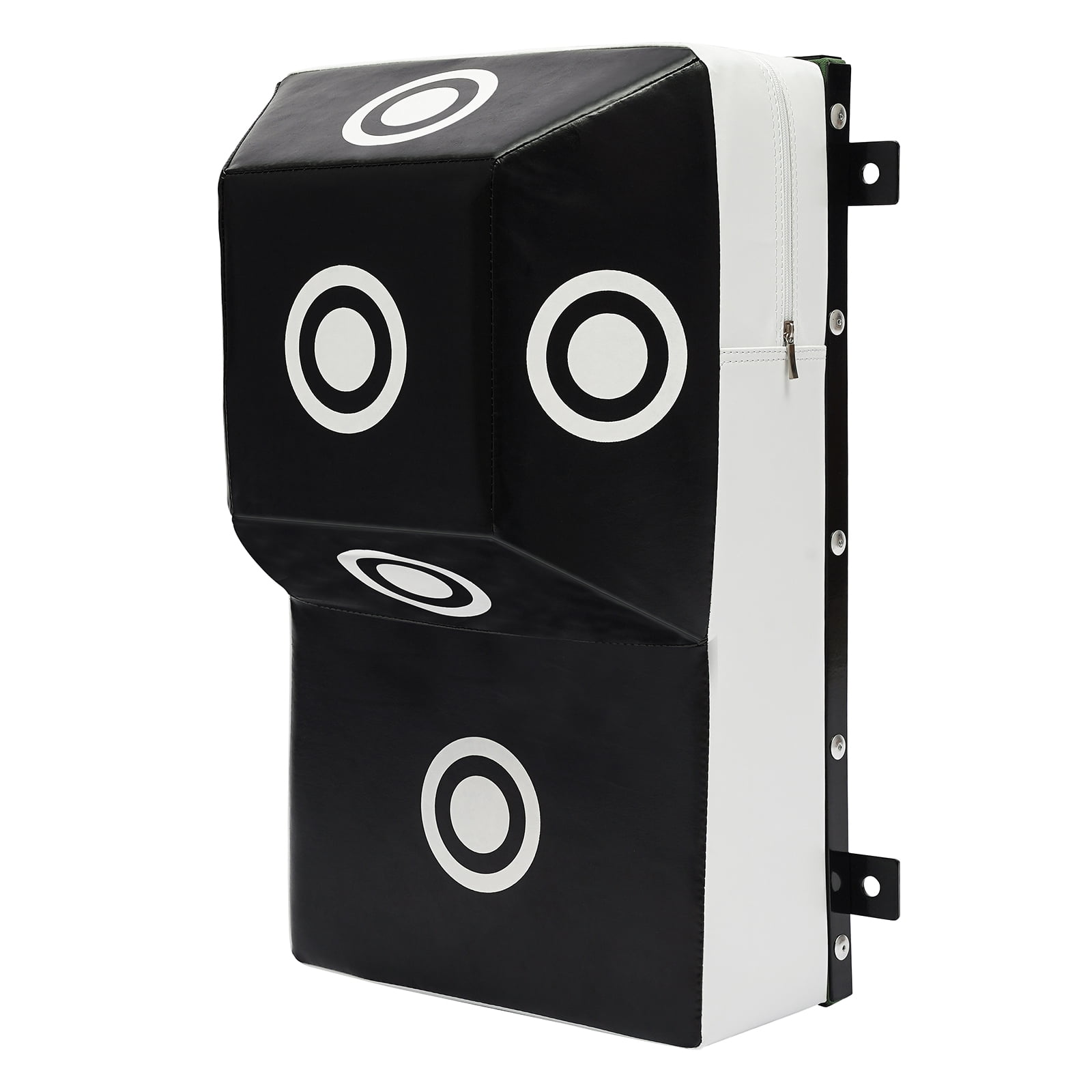 Wall Mount Boxing Training Bag, Uppercut Boxing Training Punching Target, Heavy Punching Bag for Adults for Bedroom/Living Room/Gym（Black and White,13.78*9.84*23.62 inch）