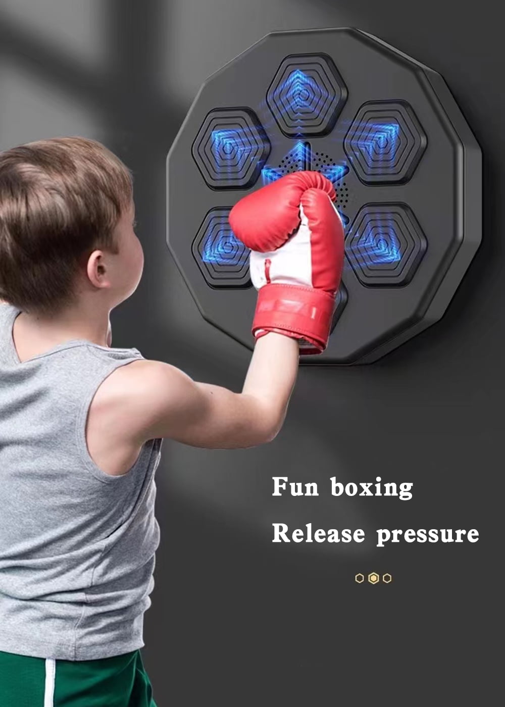 Music Boxing Training Machine Electronic Bluetooth Wall Target Sports Home  Gift