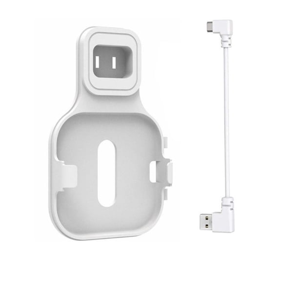 Wall Mount Bracket for 2024 Blink Sync Module XR - Custom-Fit Synchronizer Socket Rack with Charging Cable, Space-Saving & Easy Installation Accessory