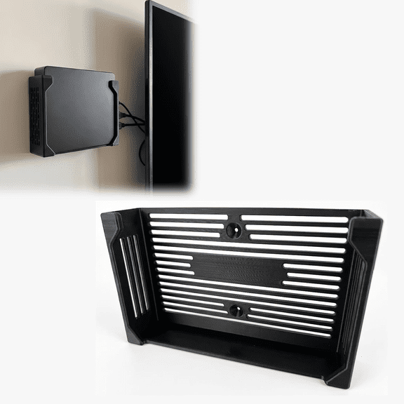 Wall Mount Bracket Compatible with VseeBox V6 Plus, Holder for Streaming Media Player, Hide Cable Design for TV Mounting
