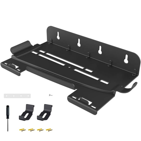 Wall Mount Bracket For Ps5 Pro: Sleek Metal Organizer For Space-Saving Console Black