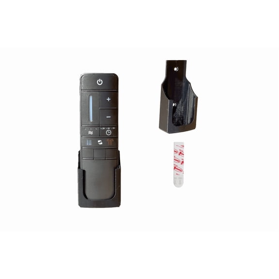 Wall Mount Bracket for Home Decorators TR198B Remote Control Compatible with Tager, Celene, Windward, Marlon, Fortston, Hansfield, Triplex, Lincolnshire, Merienda - Black Holder with Mounting Tape