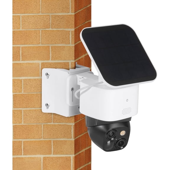 Wall Mount Bracket for SoloCam S340/E30/E42, Rust-Proof Metal Corner Mount for Eufy S340 Solar Security Camera with Coverage of 270 on Both Sides of The House