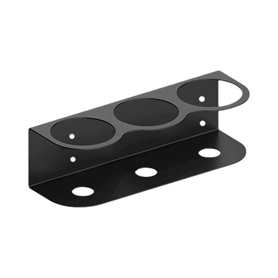 Wall Mount Bracket for Cylinder Shaped Objects Durable Metal Construction with Pre Drilled Holes for Secure Installation