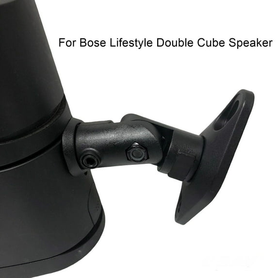Wall Mount Bracket for Lifestyle Double Cube Speaker - Pair - Black