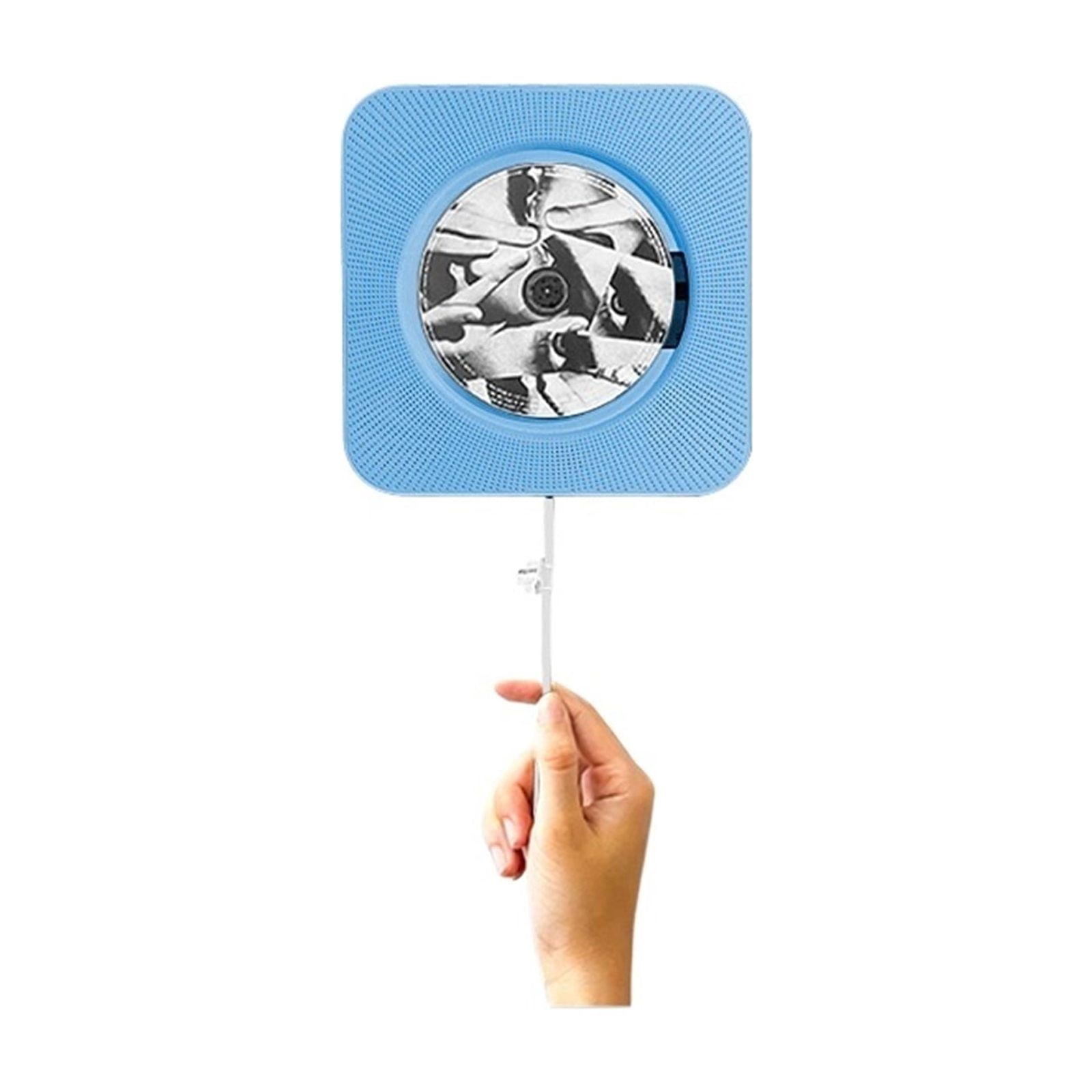 Wall Mount CD Player Bluetooth Music Player Retro Vinyl Design Home Decor Gift for Birthday ,Multi-Functional