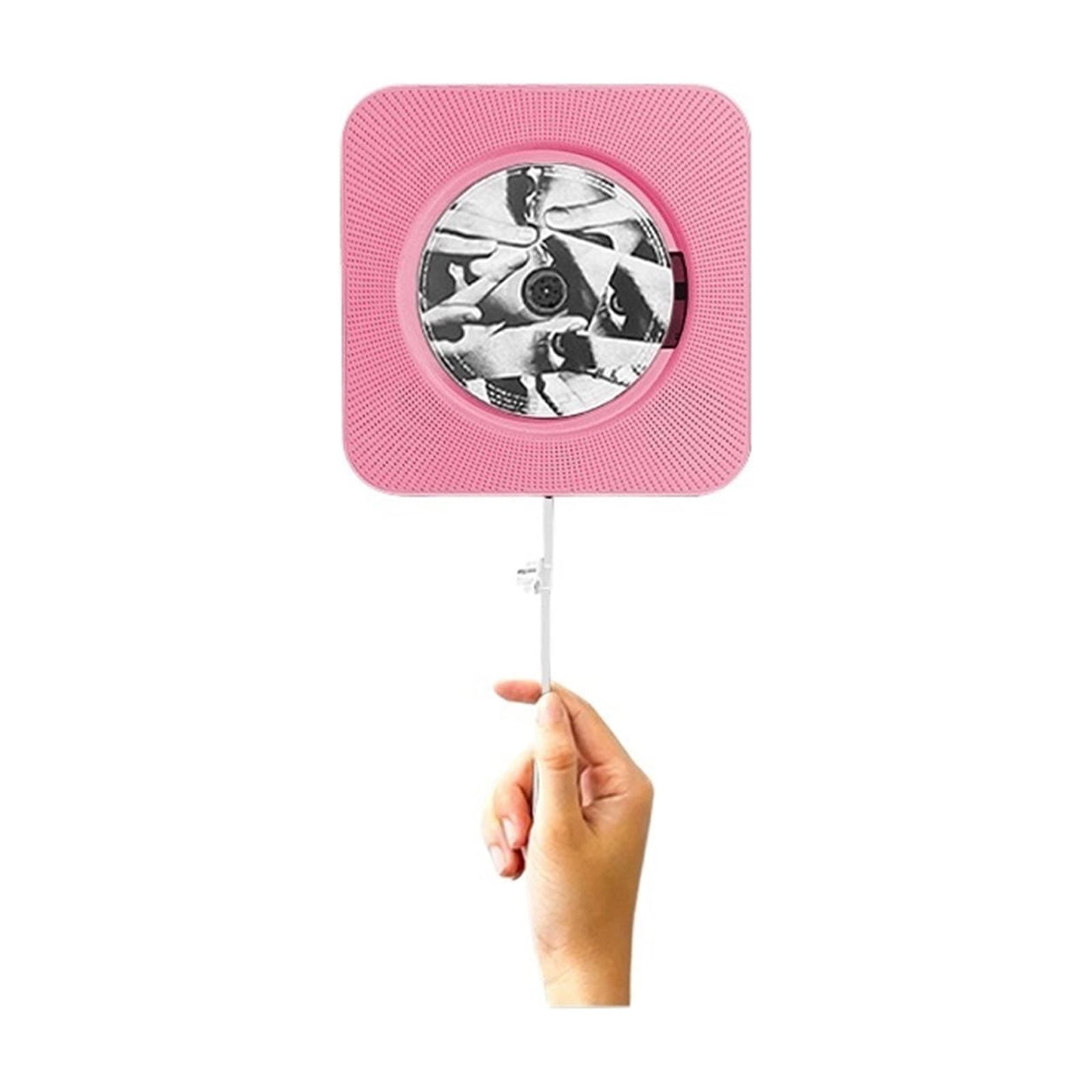 Wall Mount CD Player Bluetooth Music Player Retro Vinyl Design Home Decor Gift for Birthday