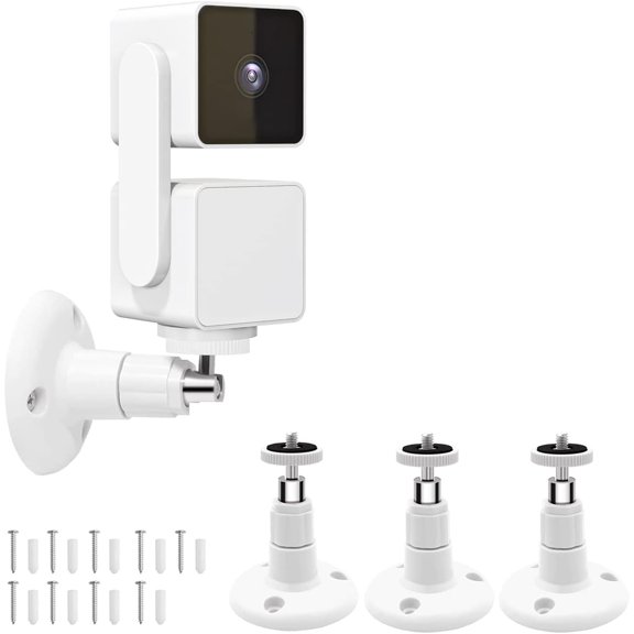 Wall Mount for Cam Pan V3 and Cam V4 and V3 and Cam Outdoor, 3 Pack 360 Degree Swivel Adjustable Wall Mount Bracket for Outdoor Indoor Camera System ( Camera is NOT Included)