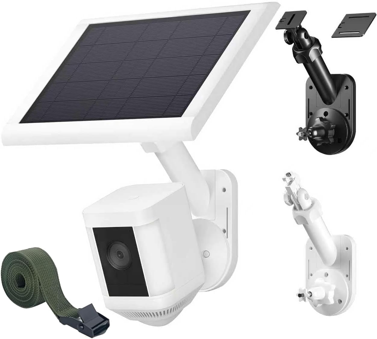 Wall Mount for Cameras and Solar Panels, 2-in-1 Mount Compatible with , , Eufy, , , etc Solar Panel and Cam, with Stick Up Cam/Spotlight Cam/Plus/Pro(Battery), Adjustable Angle