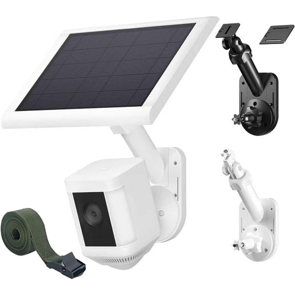 Wall Mount for Cameras and Solar Panels, 2-in-1 Mount Compatible with , , Eufy, Arlo, , etc Solar Panel and Cam, with Stick Up Cam/Spotlight Cam/Plus/Pro(Battery), Adjustable Angle
