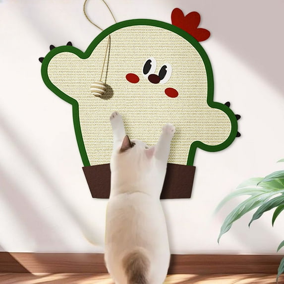 Wall Mount Cat Scratcher Shaped Sisal Board For Indoor Cats Design With Scratch Function Cat Scratch Pad For Sofa Wall Sisal