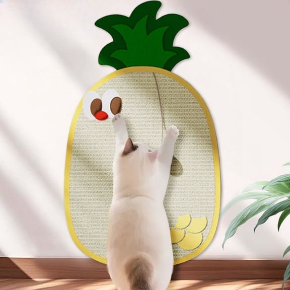 Wall Mount Cat Scratcher Shaped Sisal Board For Indoor Cats Design With Scratch Function Cat Scratch Pad For Sofa Wall Sisal